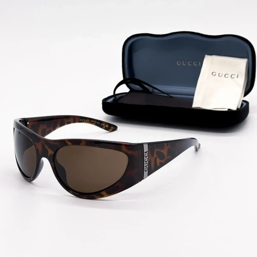 NEW GUCCI SUNGLASSES GG1575S 002 HAVANA UNISEX EYEWEAR